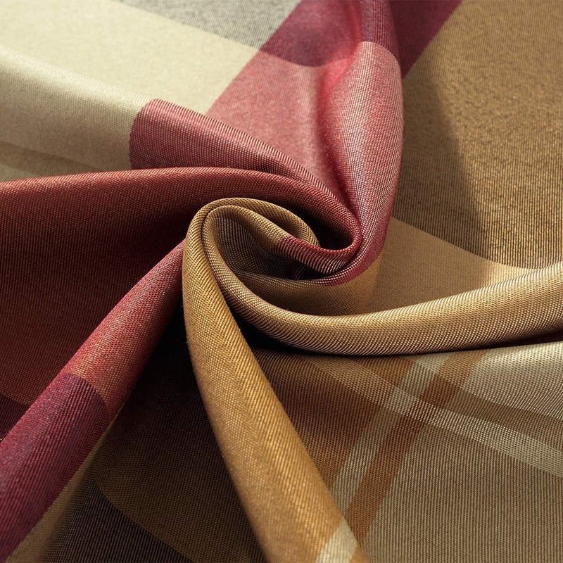 SASTYBALE Rectangle Tablecloth Checkered Style Polyester Table Cloth Spillproof Wrinkle Resistant Heavy Weight Table Cover for Kitchen Dinning Tabletop (Rectangle/Oblong,60" x 102"(8-10 Seats),Red) - Image 4